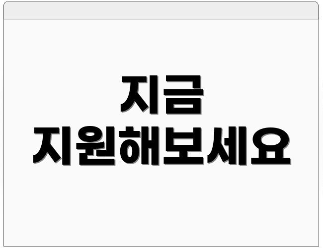 지금 지원해보세요