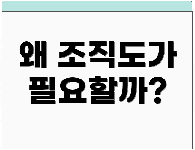 왜 조직도가 필요할까?