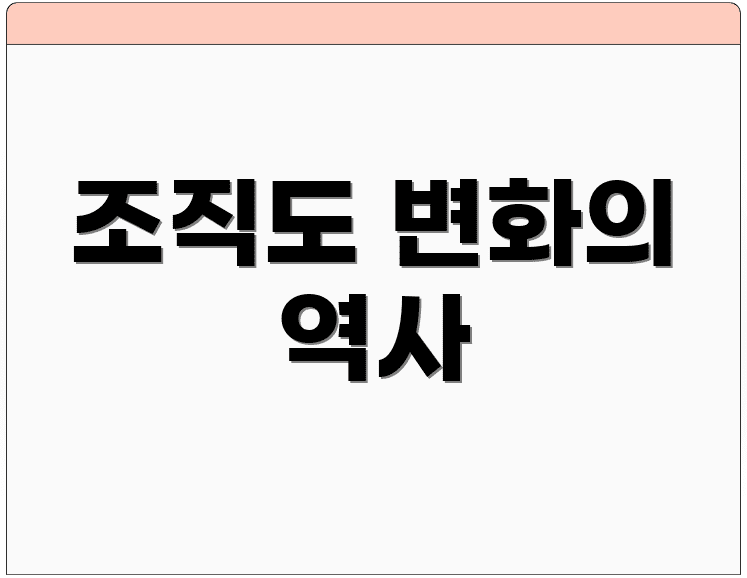 조직도 변화의 역사