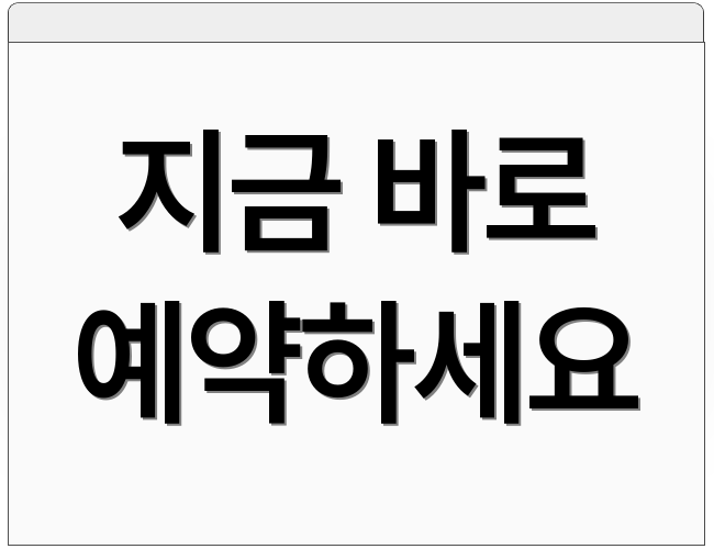 지금 바로 예약하세요